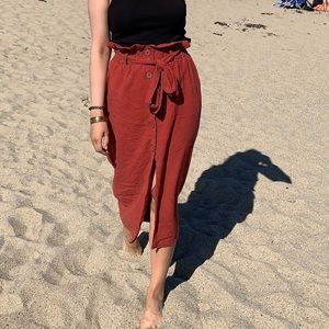 Zara paper bag skirt